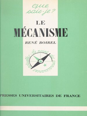 cover image of Le mécanisme hier et aujourd'hui